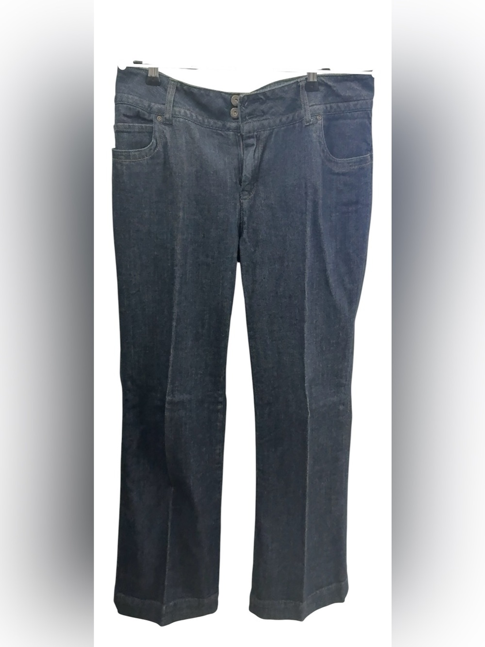 Monroe & Main Women's Straight-Leg Jeans in Dark Blue